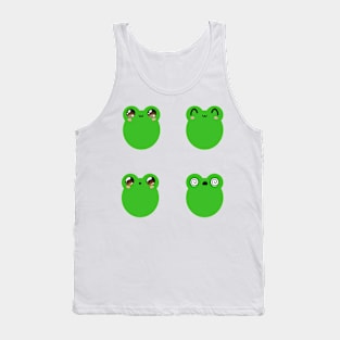 Cute frog face expressions v2 Tank Top